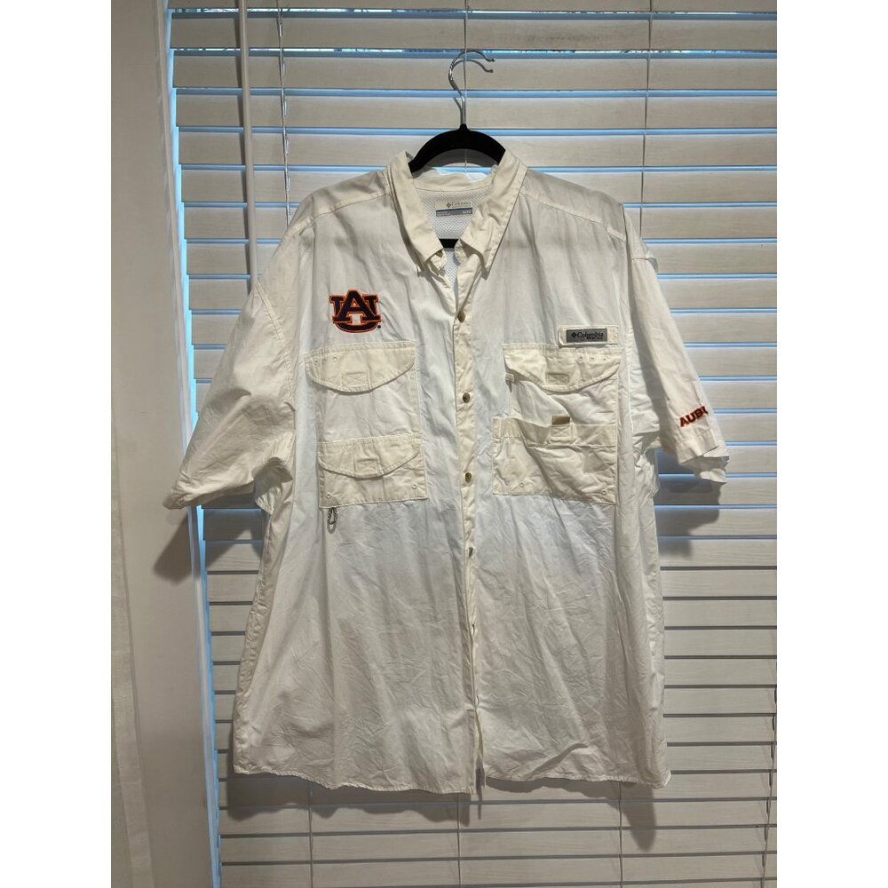 Columbia PFG Auburn Tigers Button Up‎ Shirt - Size XL